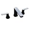 Anzzi 2-Handle 3-Hole Widespread Bathroom Faucet in Matte Black and Chrome L-AZ902MB-CH - alternate 1